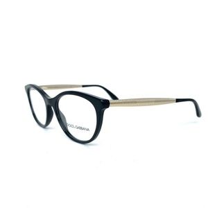 New Dolce & Gabbana Frames Black Gold Acetate 3310